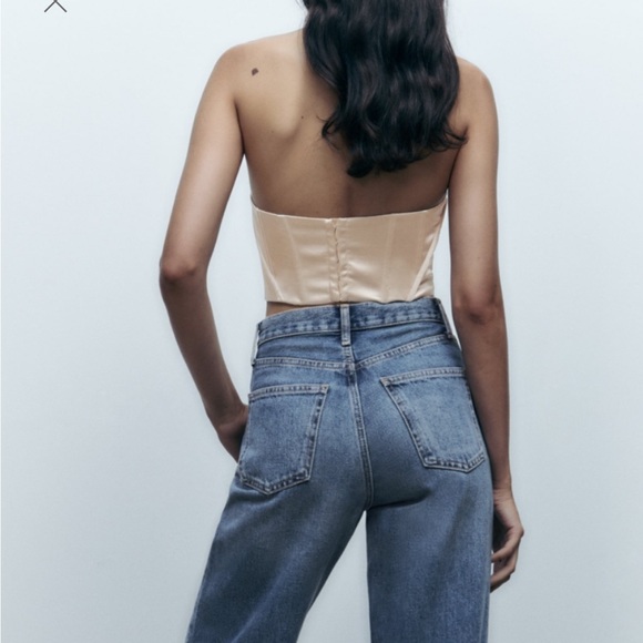 New Zara | Corset Satin Effect Top - Picture 9 of 17